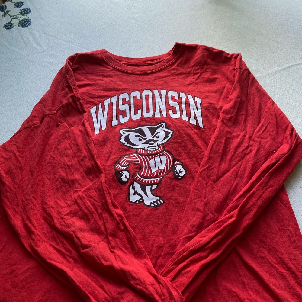 Wisconsin Red Long Sleeve Shirt